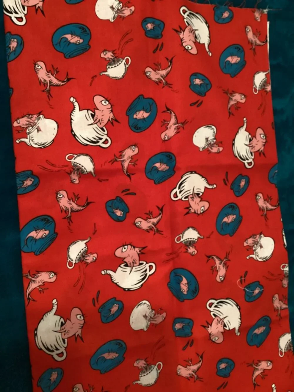 Dr. Suess 'Cat in the Hat' Pattern & Fabric